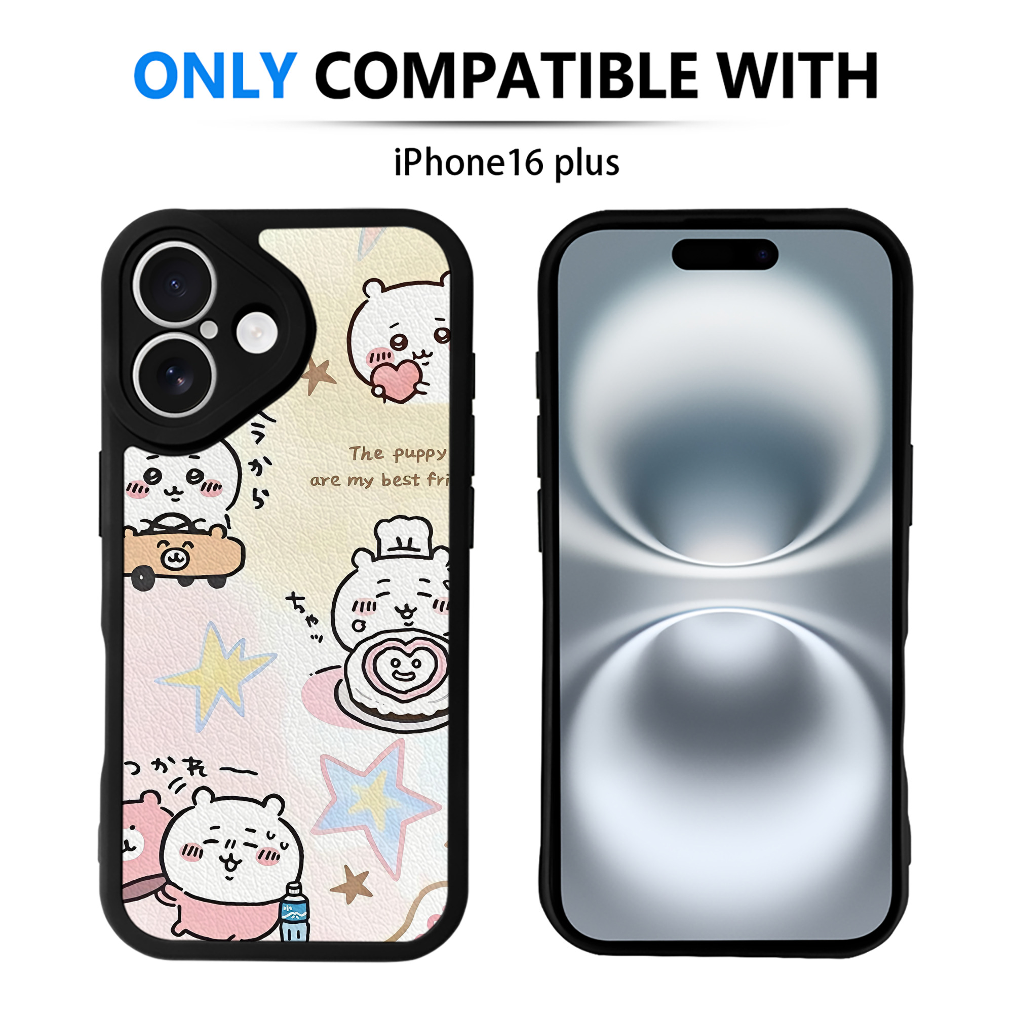 （画像用） ちいかわ Chii-kawa 【iPhone 16シリーズ対応】シリコンスマホケース（レザー調） 材質：シリコン